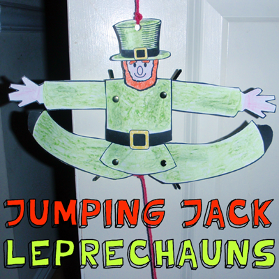 How to Make Jumping Jack Leprechauns