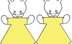 Bunny Rabbit Color Template