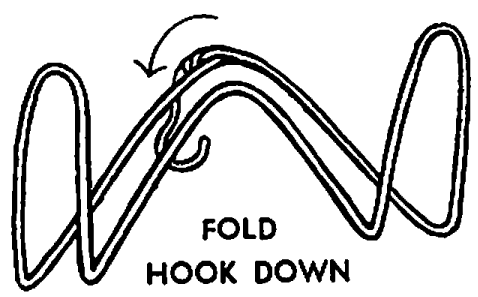 Fold hook down.