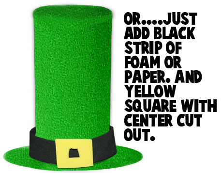 Or..... just add black strip of foam or paper.  And, yellow square with center cut out.