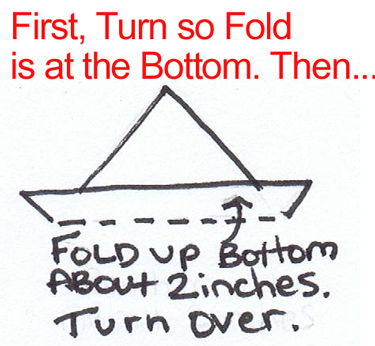 turn so fold is at bottom.