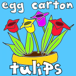How to Make Egg Carton Tulips for Spring