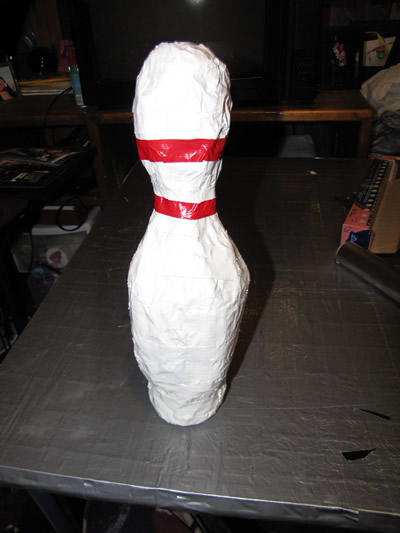 Duct Tape Bowling Pin