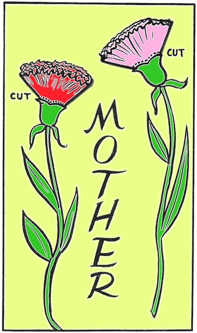 Finished Mothers Day Carnation Card