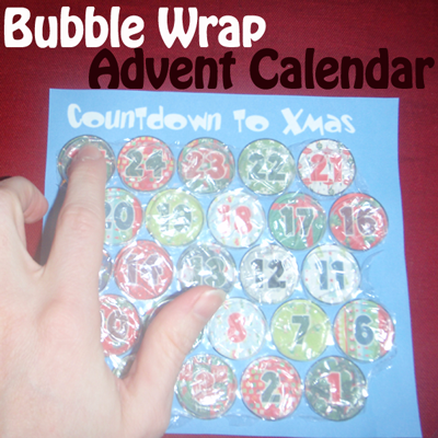 Bubble Wrap Advent Calendar