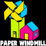 How to Make a Folded Paper Windmill