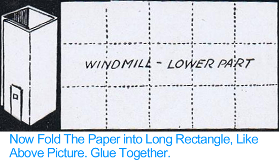 Now fold the paper into long rectangle, like above picture.  Glue together.
