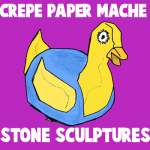 How to Make Crepe Paper Mache Rock Sculptures