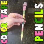 How to Make Color Tape Decorated Pencils