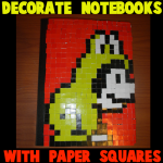 How to Decorate a Notebook with Paper Squares