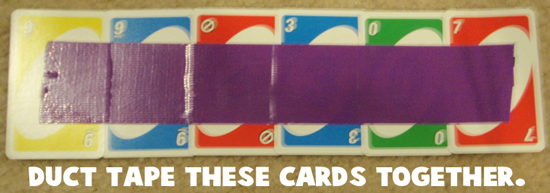 Duct tape these cards together.