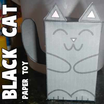 black-cat-paper-foldable-toy-first-pic