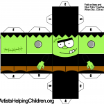 frankenstein-paper-foldable-toy-templates