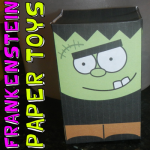 Frankenstein Paper Toys Craft for Halloween