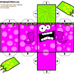 Paper Foldable Monster Templates