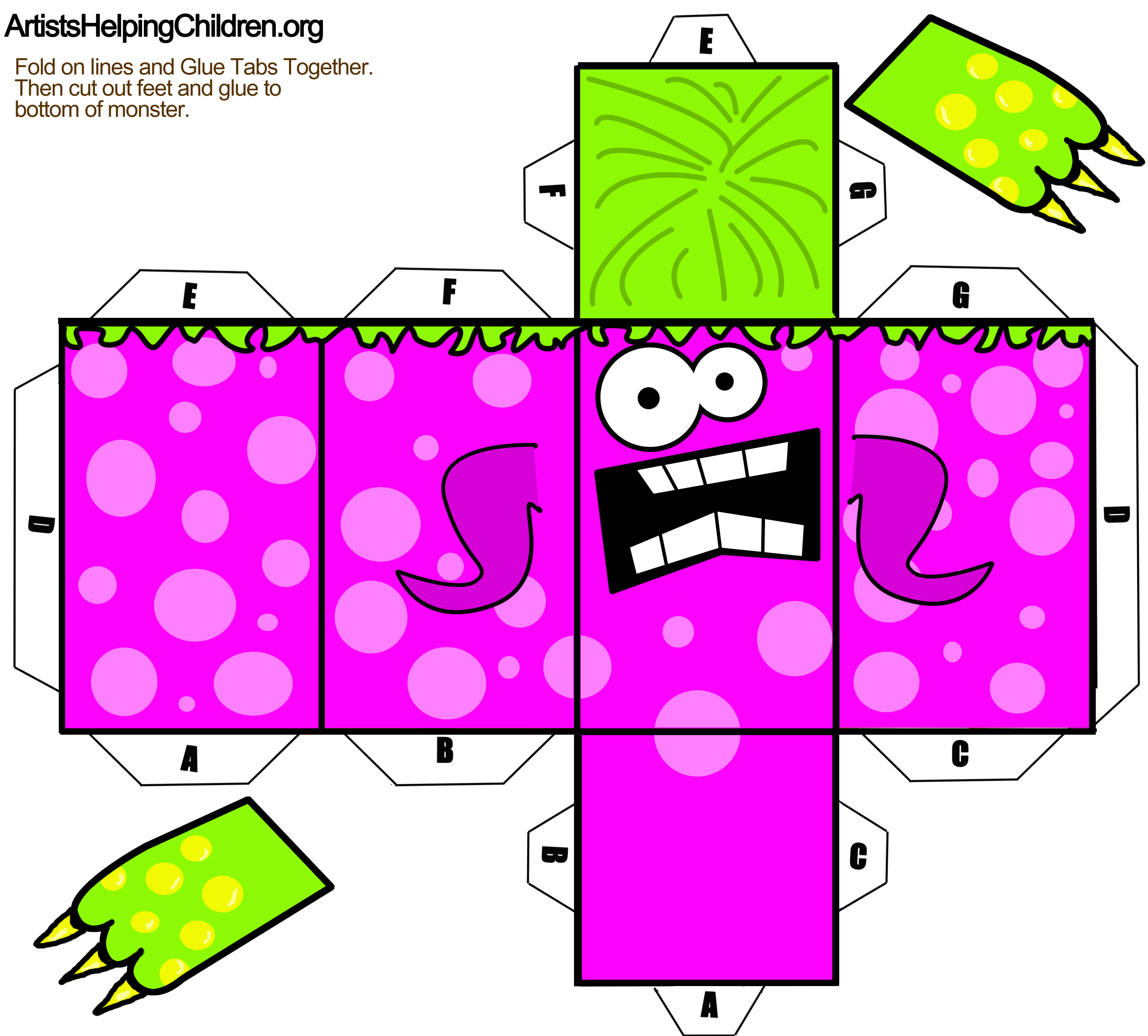 monster-paper-toy-free-printable-papercraft-templates-images-and