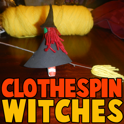 How to Make Clothespin Witches