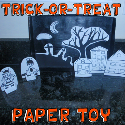 How to Make a Trick-or-Treat Paper Toy