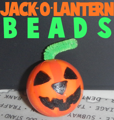 How to Make Jack-o-Lantern Beads