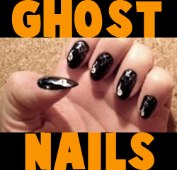 How to Make Glow in the Dark Ghost Nails for Halloween