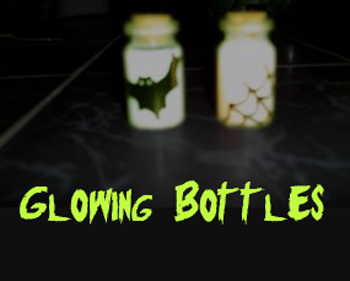 How to make Glowing bottles for Halloween