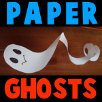 How to make Paper Ghosts for Halloween