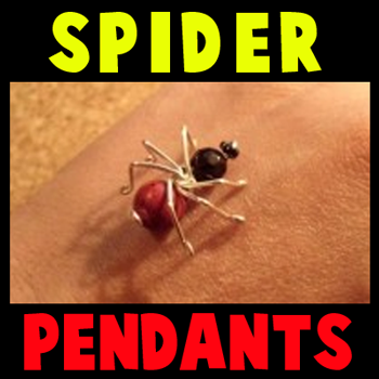 How to make Spider Pendants for Halloween