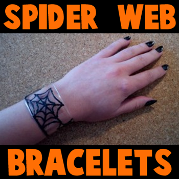 How to Make Spider Web Bracelets for Halloween