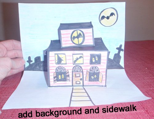 prins bagværk Smitsom How to Make Haunted House Pop-Up Cards for Halloween - Kids Crafts &  Activities - Kids Crafts & Activities