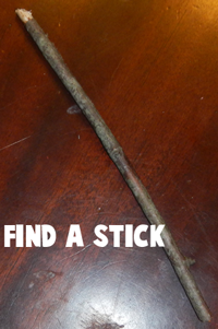 Find a stick.