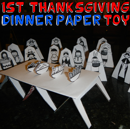 How to Make Paper Thanksgiving Table Toys