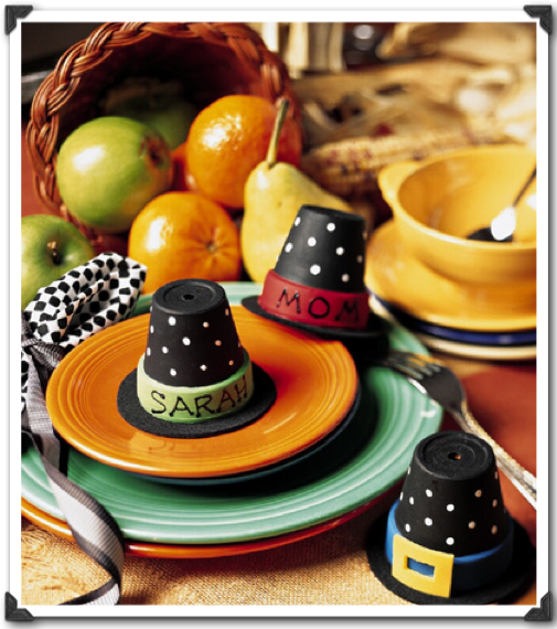 Terra-Cotta-Pilgrim-Hat Terra-Cotta Pilgrim Hat Place Cards