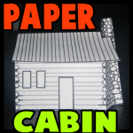 How to Make Paper Log Cabins for Thanksgiving