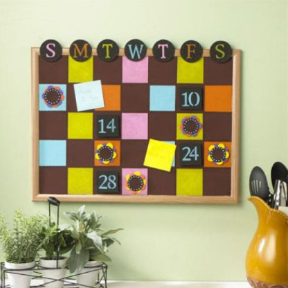 Corkboard Perpetual Calendar