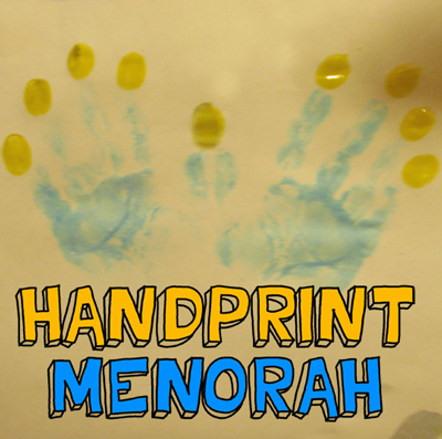 Handprint Menorah