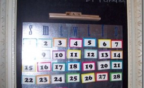 Perpetual Chalkboard Calendar