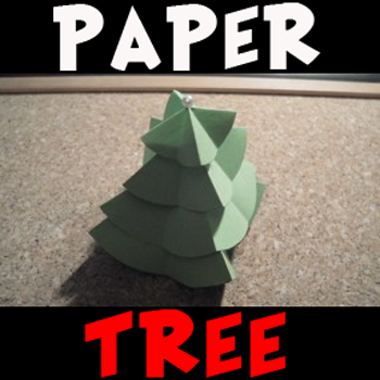 How to Make a Paper Christmas Tree Craft for Children Tutorial