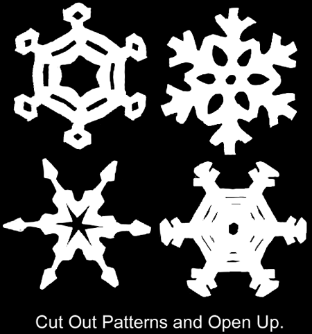 How to Make Circle Paper Snowflakes - 4 Patterns - Kids Crafts