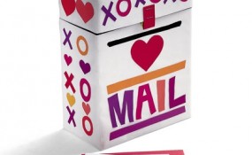 Cardboard Box Valentine Mailbox