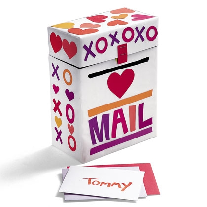 Cardboard Box Valentine Mailbox