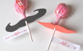 Lip & Mustache Lollipops
