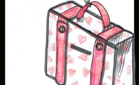 Valentine's Day Suitcase Mailbox