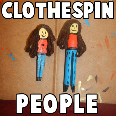 How to Make Clothespin People Figures