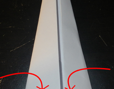 Fold inwards again.