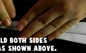 Now fold down both sides as shown above.