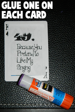 Turn a Deck of Cards into a 52 Reasons I Love You Book for ...