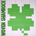 Pixelated Shamrock with Paper Weaving Craft for Saint Patricks Day