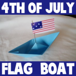 How to Make a 4th of July Patriotic Flag Boat 