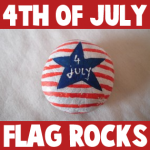 How to make a Painted Stone or Rock 4th July Paper Weight or Decoration