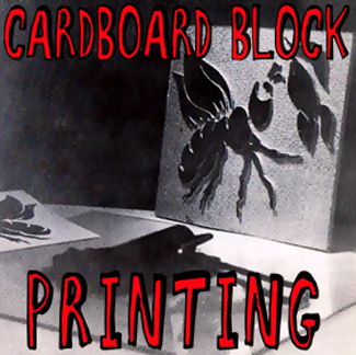 Block Printing for Kids : Making Block Prints from Cardboard